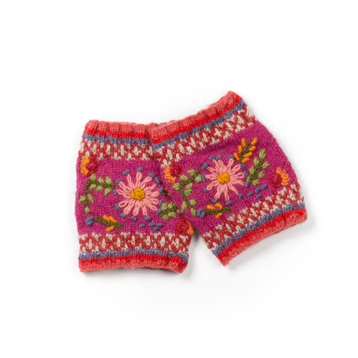 Handcrafted Wool Boot Cuffs by Abigail – Cozy Nepal Knits for Winter.
